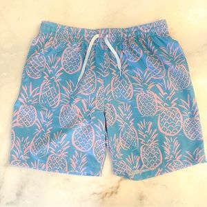 Chubbies Men’s The Thigh-napples Swim Trunks Size Large Blue Pink